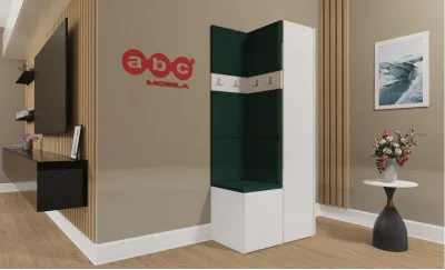 Cuier Hol Luca 8, Alb/Verde - Manila 35