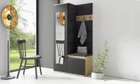 Cuier Hol Max 13, Artisan/ Negru - Trinity 16