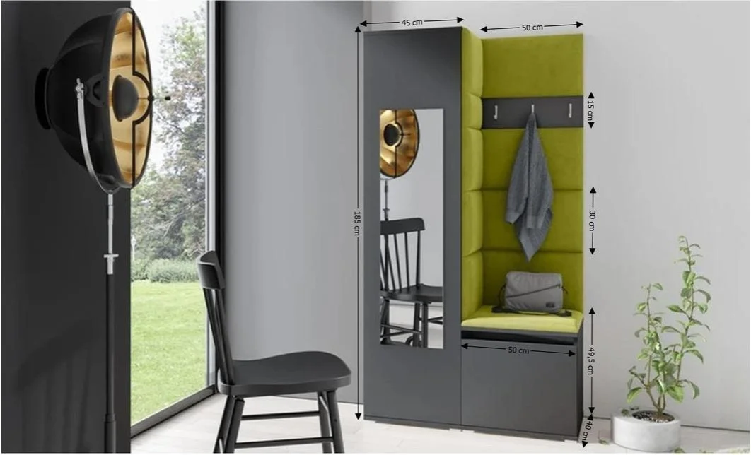 Cuier Hol Max 13, Grafit/ Verde - Trinity 12 1