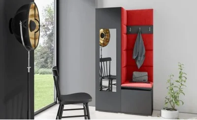 Cuier Hol Max 13, Grafit/ Rosu - Trinity 9