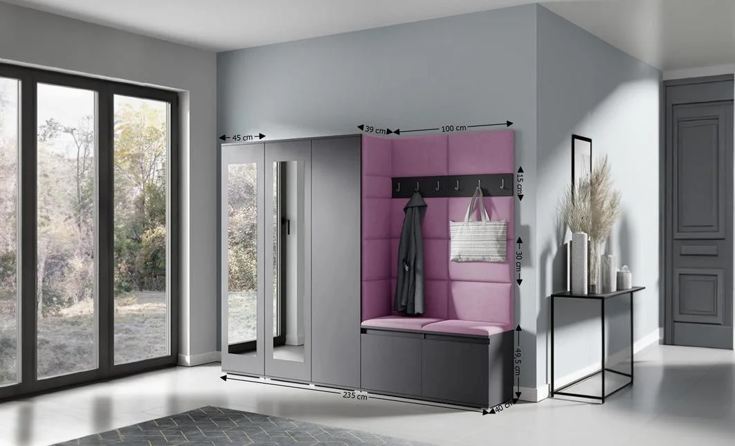 Cuier Hol Max 15, Grafit/ Mov - Trinity 11 1