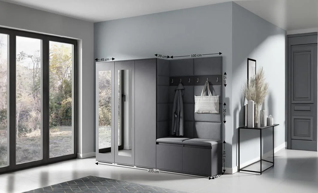 Cuier Hol Max 15, Grafit/ Gri - Trinity 15 1