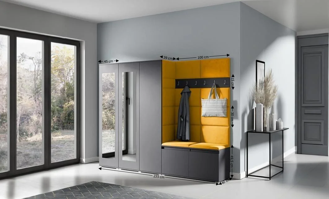 Cuier Hol Max 15, Grafit/ Portocaliu - Trinity 26 1