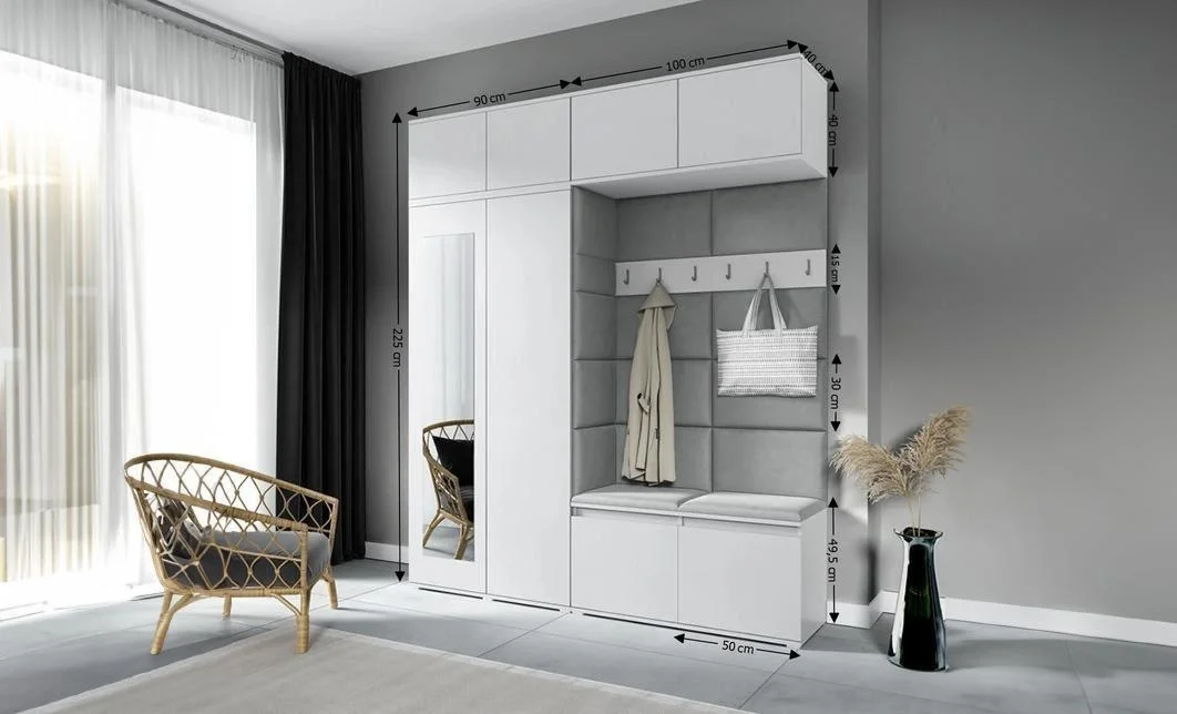 Cuier Hol Max 16, Alb/ Gri - Trinity 14 1