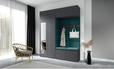 Cuier Hol Max 16, Grafit/ Verde - Trinity 28