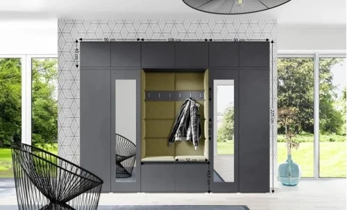 Cuier Hol Max 17, Grafit/Verde - Trinity 27