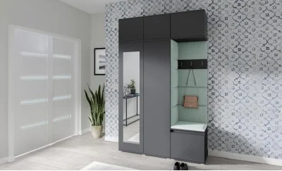 Cuier Hol Max 18, Grafit/ Verde - Trinity 21