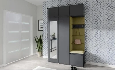 Cuier Hol Max 18, Grafit/ Verde - Trinity 27
