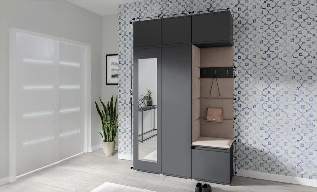 Cuier Hol Max 18, Grafit/ Maro - Trinity 5 2