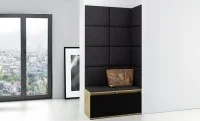 Cuier Hol Max 2, Artisan/ Negru - Trinity 16