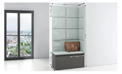 Cuier Hol Max 2, Grafit/ Verde - Trinity 21