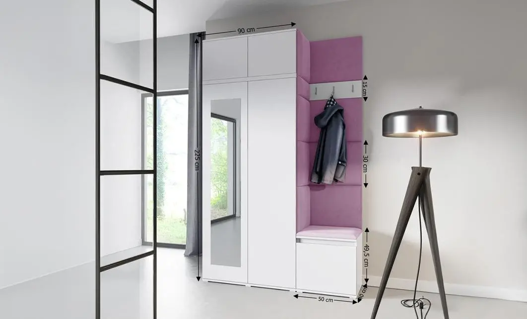 Cuier Hol Max 20, Alb/Mov - Trinity 11 1