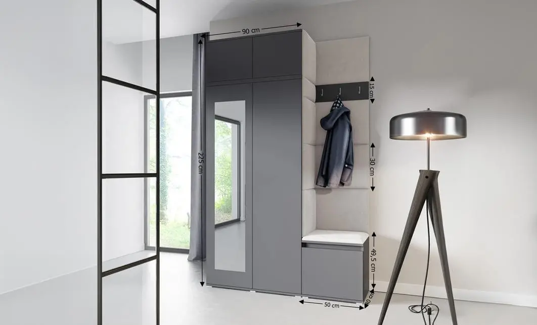 Cuier Hol Max 20, Grafit/Crem - Trinity 1 1