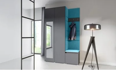 Cuier Hol Max 20, Grafit/Albastru - Trinity 13