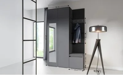 Cuier Hol Max 20, Grafit/Negru - Trinity 16