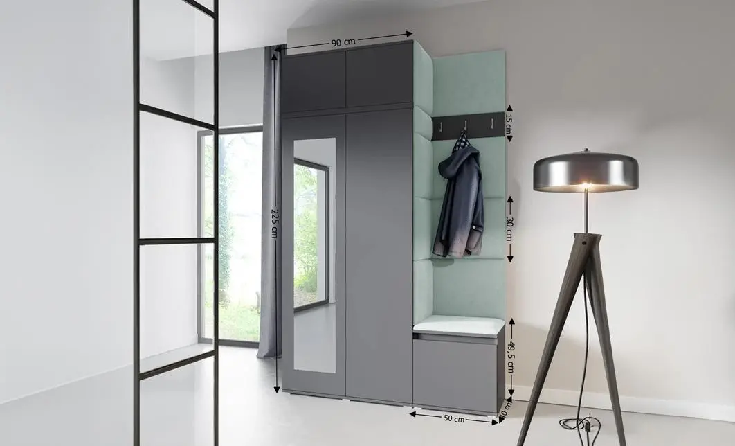 Cuier Hol Max 20, Grafit/Verde - Trinity 21 1