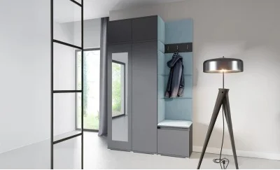 Cuier Hol Max 20, Grafit/Albastru - Trinity 22