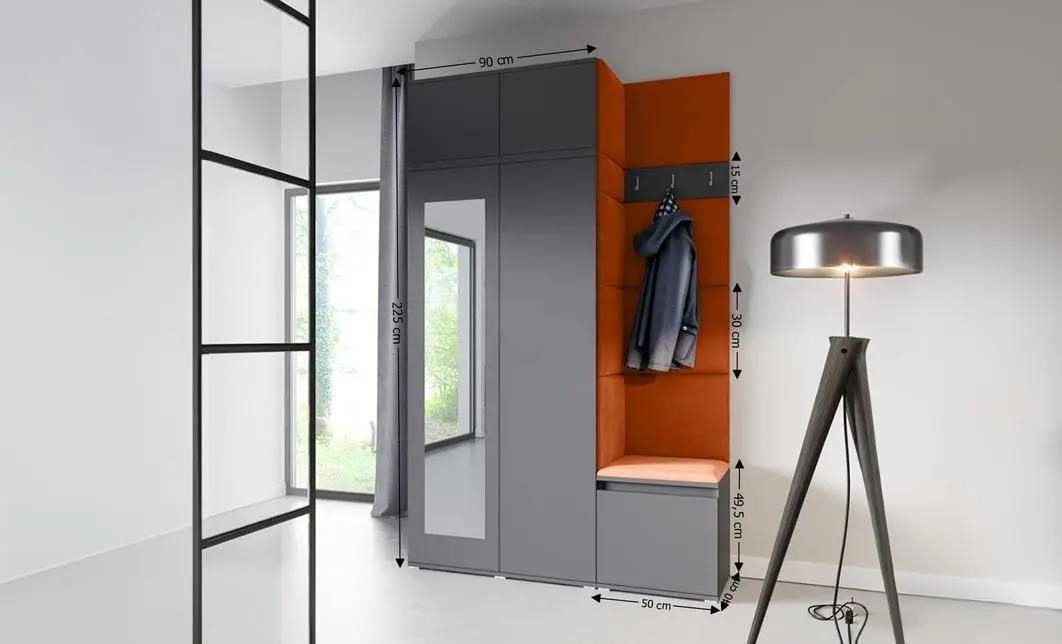 Cuier Hol Max 20, Grafit/Portocaliu - Trinity 25 1