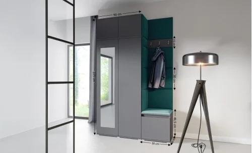 Cuier Hol Max 20, Grafit/Verde - Trinity 28