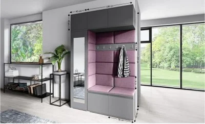 Cuier Hol Max 21, Grafit/ Mov - Trinity 11
