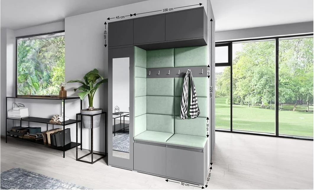Cuier Hol Max 21, Grafit/ Verde - Trinity 21 1
