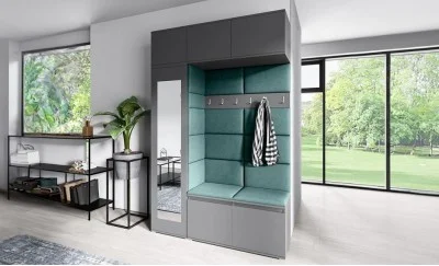 Cuier Hol Max 21, Grafit/ Verde - Trinity 28