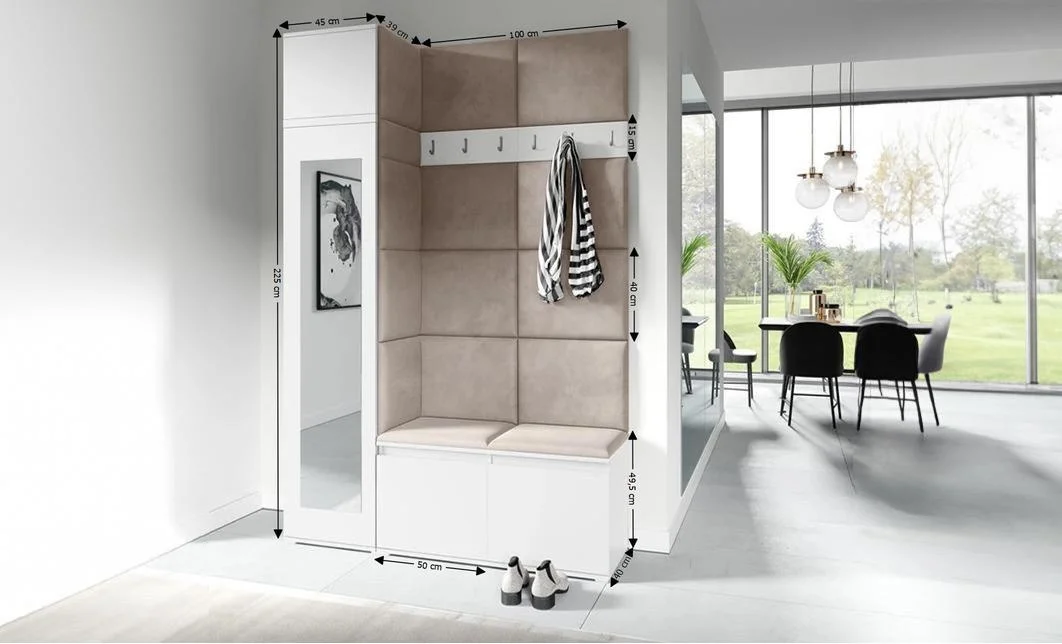 Cuier Hol Max 22, Alb/ Maro - Trinity 5 1