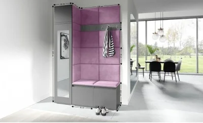 Cuier Hol Max 22, Grafit/ Mov - Trinity 11