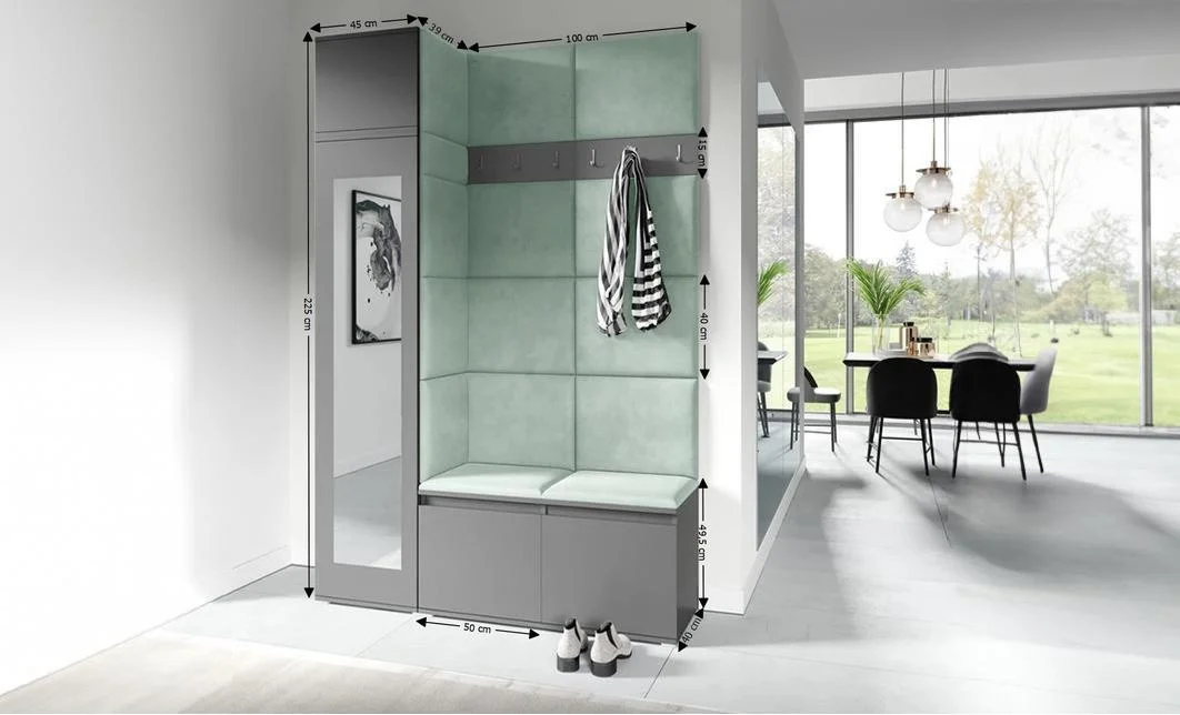 Cuier Hol Max 22, Grafit/ Verde - Trinity 21 1