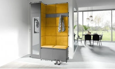 Cuier Hol Max 22, Grafit/ Portocaliu - Trinity 26