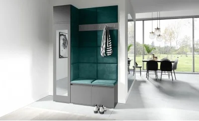 Cuier Hol Max 22, Grafit/ Verde - Trinity 28