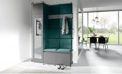 Cuier Hol Max 22, Grafit/ Verde - Trinity 28