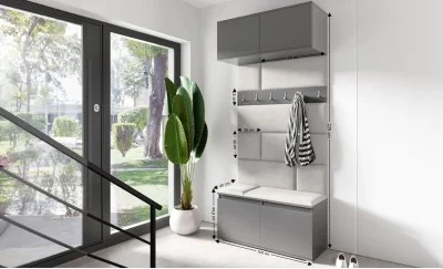 Cuier Hol Max 23, Grafit/ Crem - Trinity 1