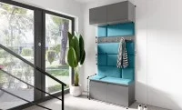 Cuier Hol Max 23, Grafit/ Albastru - Trinity 13 1