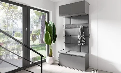 Cuier Hol Max 23, Grafit/ Gri - Trinity 15