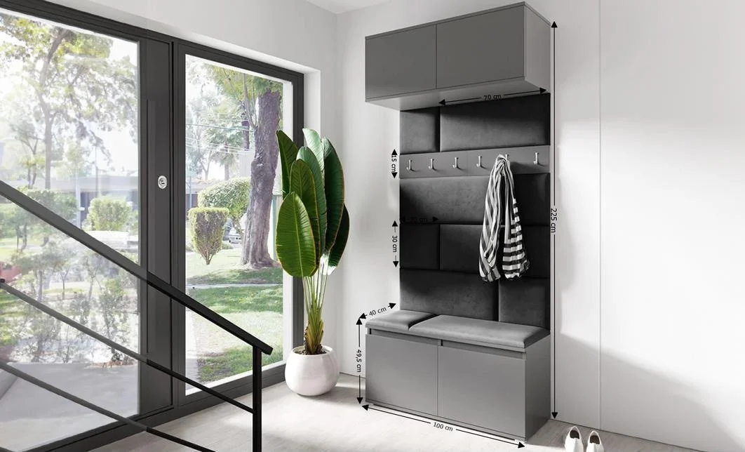 Cuier Hol Max 23, Grafit/ Negru - Trinity 16 1