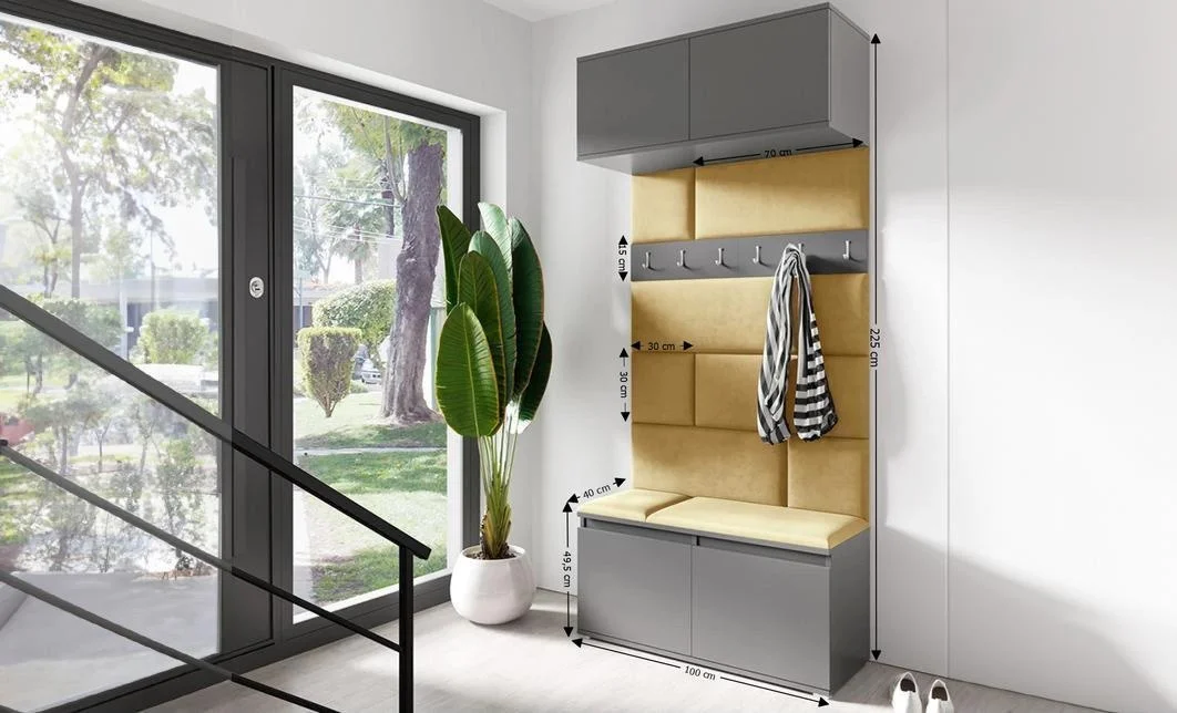 Cuier Hol Max 23, Grafit/ Galben - Trinity 18 1