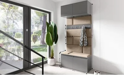 Cuier Hol Max 23, Grafit/ Bej - Trinity 4