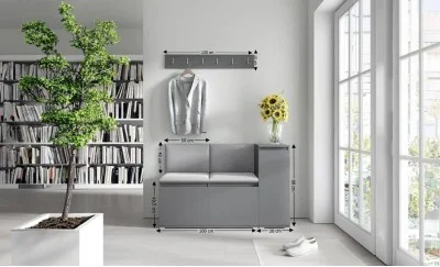 Cuier Hol Max 25, Grafit/ Gri - Trinity 14