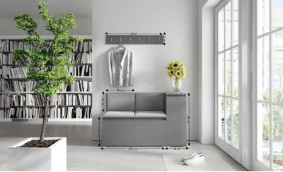 Cuier Hol Max 25, Grafit/ Gri - Trinity 15