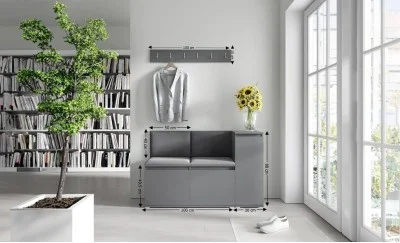 Cuier Hol Max 25, Grafit/ Negru - Trinity 16