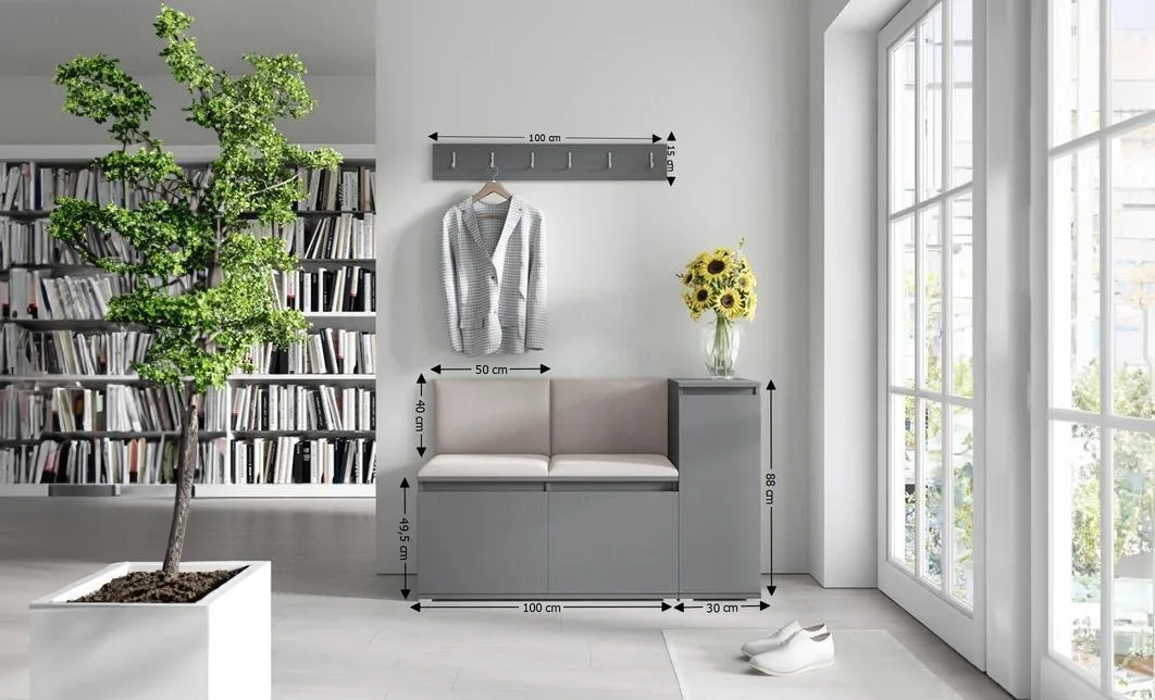 Cuier Hol Max 25, Grafit/ Bej - Trinity 2 1
