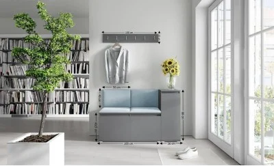 Cuier Hol Max 25, Grafit/ Albastru - Trinity 22