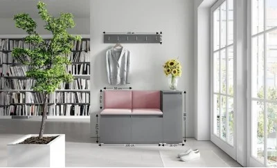 Cuier Hol Max 25, Grafit/ Roz - Trinity 23