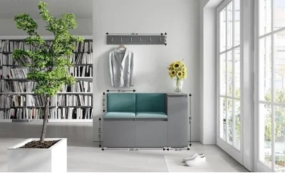 Cuier Hol Max 25, Grafit/ Verde - Trinity 28