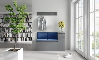 Cuier Hol Max 25, Grafit/ Albastru - Trinity 31