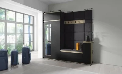 Cuier Hol Max 26, Artisan/ Negru - Trinity 16