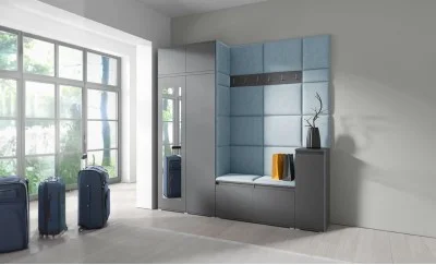 Cuier Hol Max 26, Grafit/ Albastru - Trinity 22