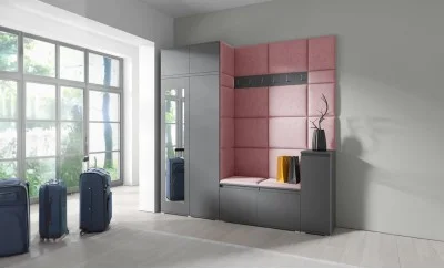 Cuier Hol Max 26, Grafit/ Roz - Trinity 23