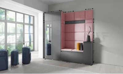 Cuier Hol Max 26, Grafit/ Roz - Trinity 23